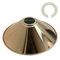 Modern Metal French Gold Easy Fit Cone Shape Lampshade~1100