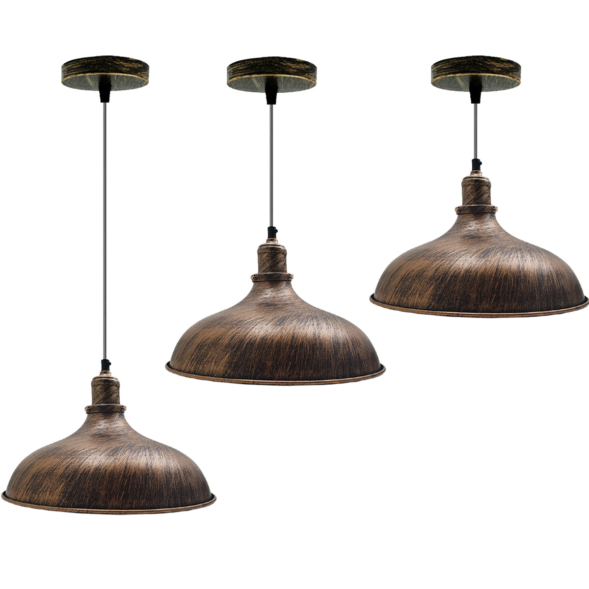 Brushed Copper Industrial Retro Ceiling Pendant Light~1481