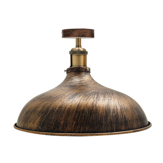 Brushed Copper Modern Mount Scone Flush Ceiling Lights Shade Uk   ~1782