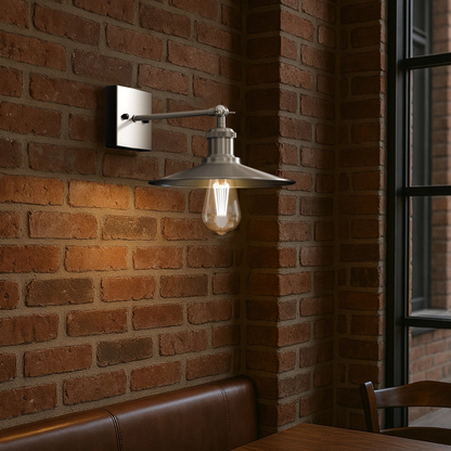 Satin Nickel Wall Light Lamp Sconces Living Room Home Decor~2592