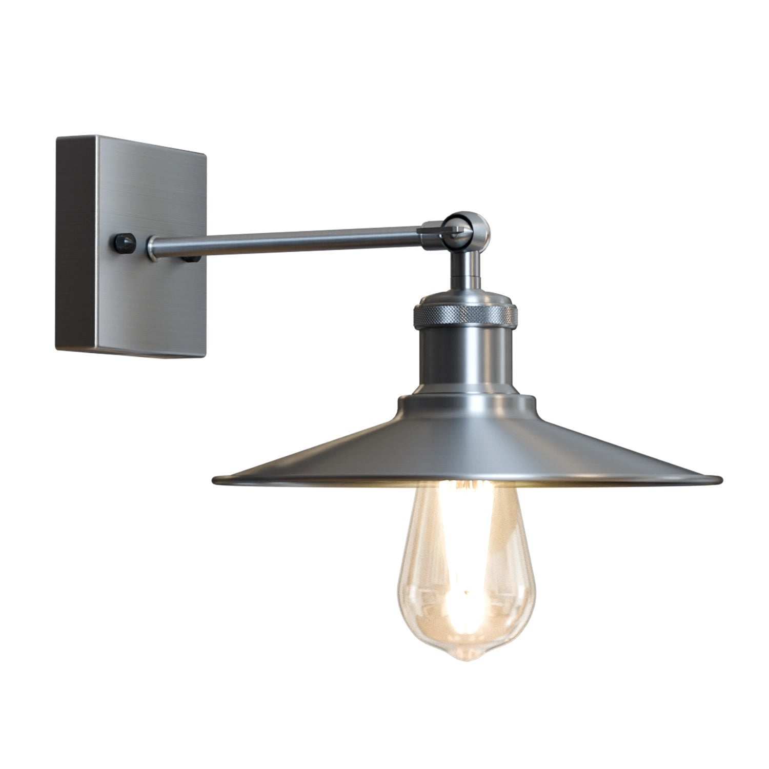 Satin Nickel Wall Light Lamp Sconces Living Room Home Decor~2592