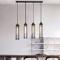 Black 4 Light Cage Ceiling Light ~1495