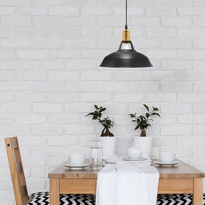 2-Pack Retro Metal Pendant Light Shades – Vintage Style for Home & Lounge~3580