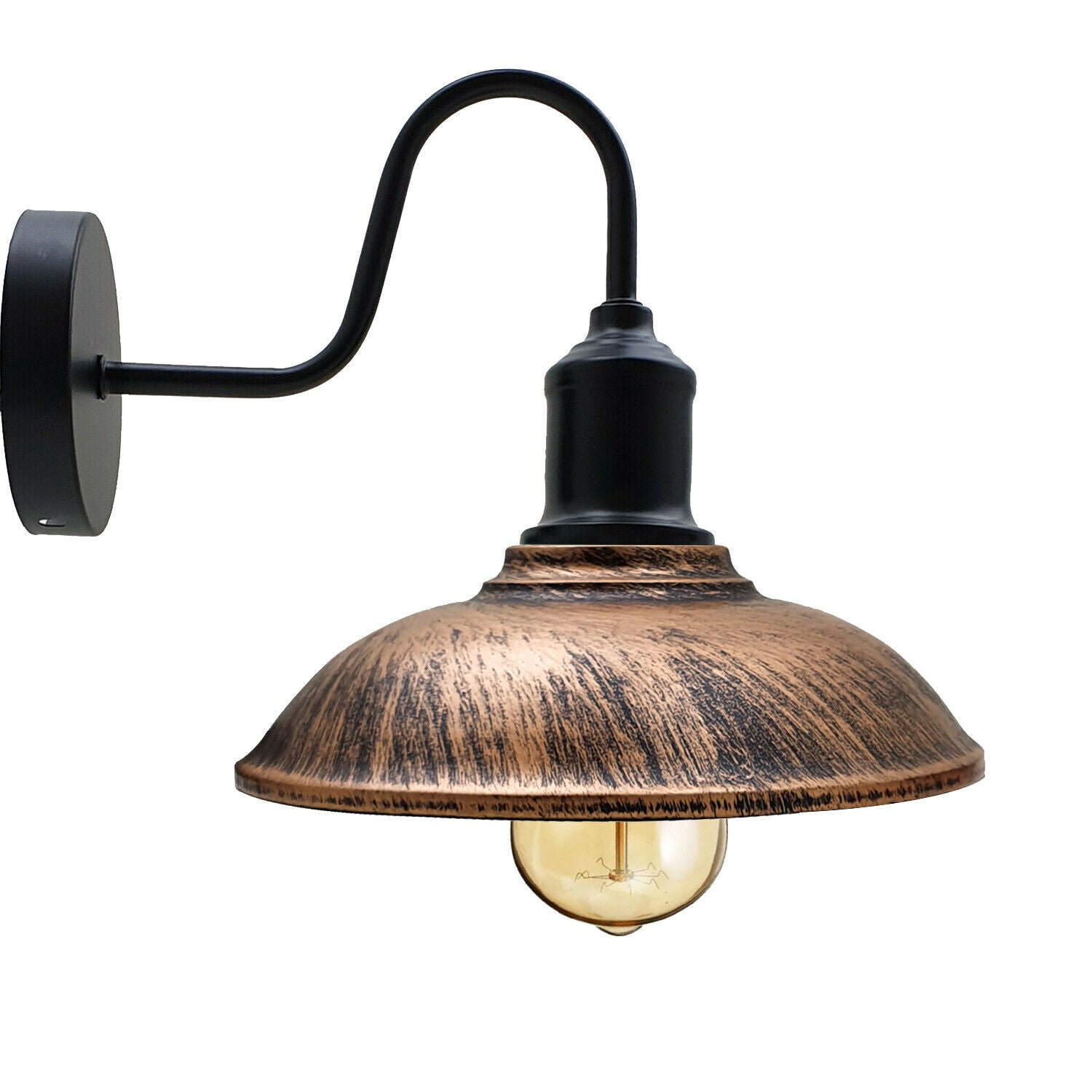Wall light Copper Vintage Lampshade Industrial Retro Modern Chandelier~1872