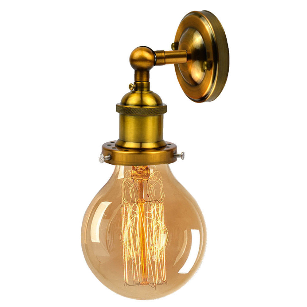 Vintage Industrial Wall Sconce | E27 Edison Lamp Holder Set~2338