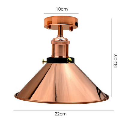 Industrial Ceiling Lights Rose Gold Shade Sconce Lamp~2600