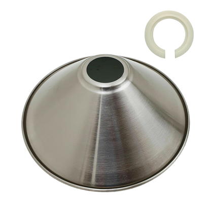 Vintage Style Metal Ceiling 22cm Satin Nickel Light Shade~1110