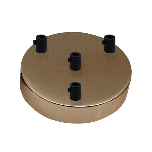 4 Outlet French Gold Metal Ceiling Rose 120x25mm~2798