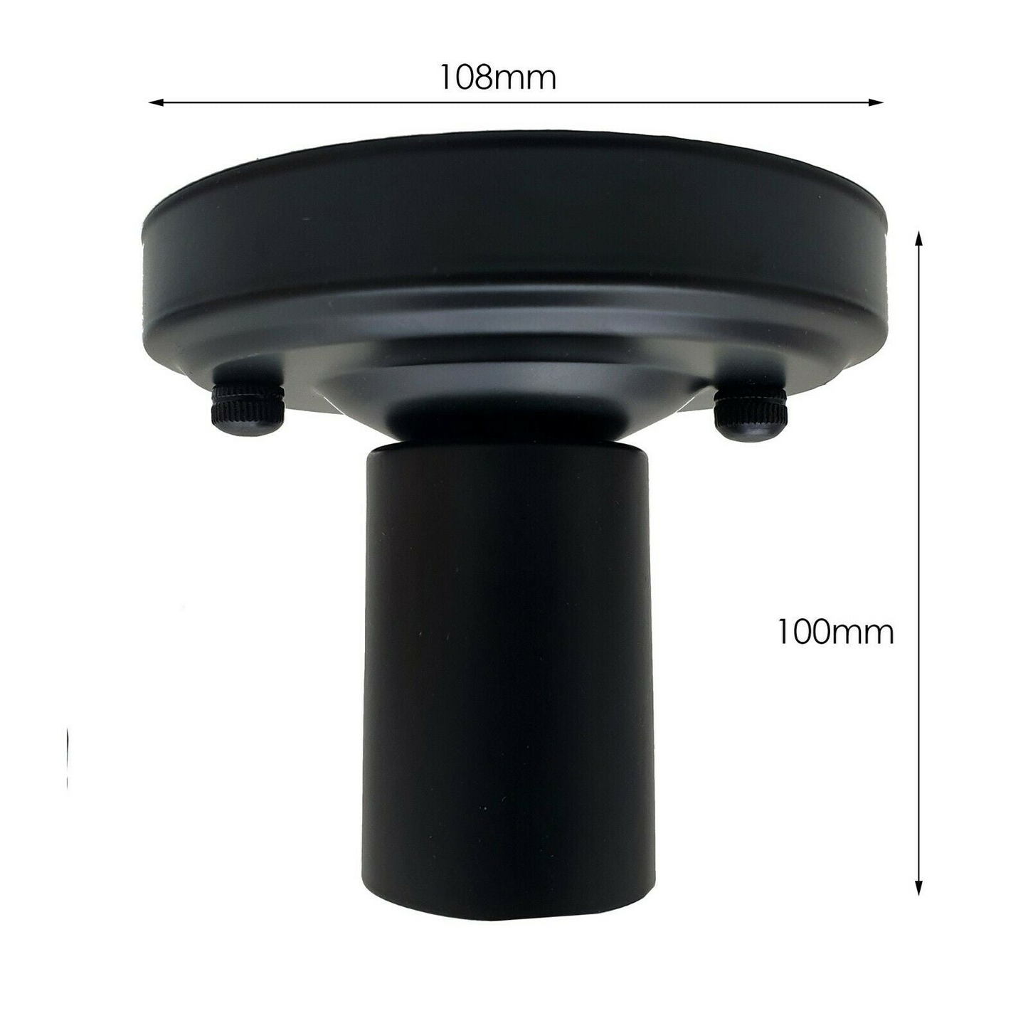 Vintage Retro Ceiling Light Modern Industrial Metal Flush Mount E27 Ceiling Lamp Black Holder ~ 3527