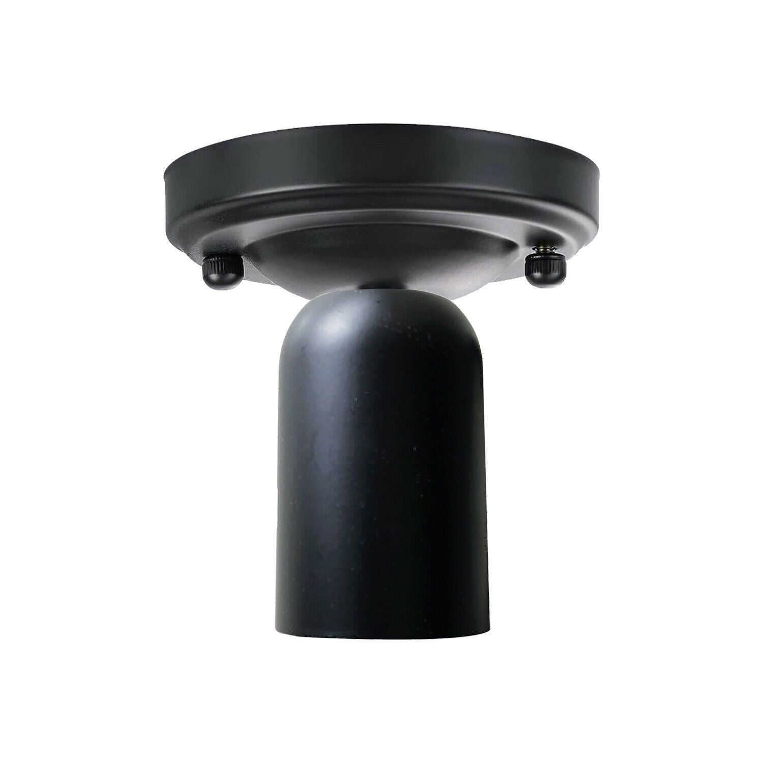 Vintage Retro Ceiling Light Modern Industrial Metal Flush Mount E27 Ceiling Lamp Black Holder ~ 3527