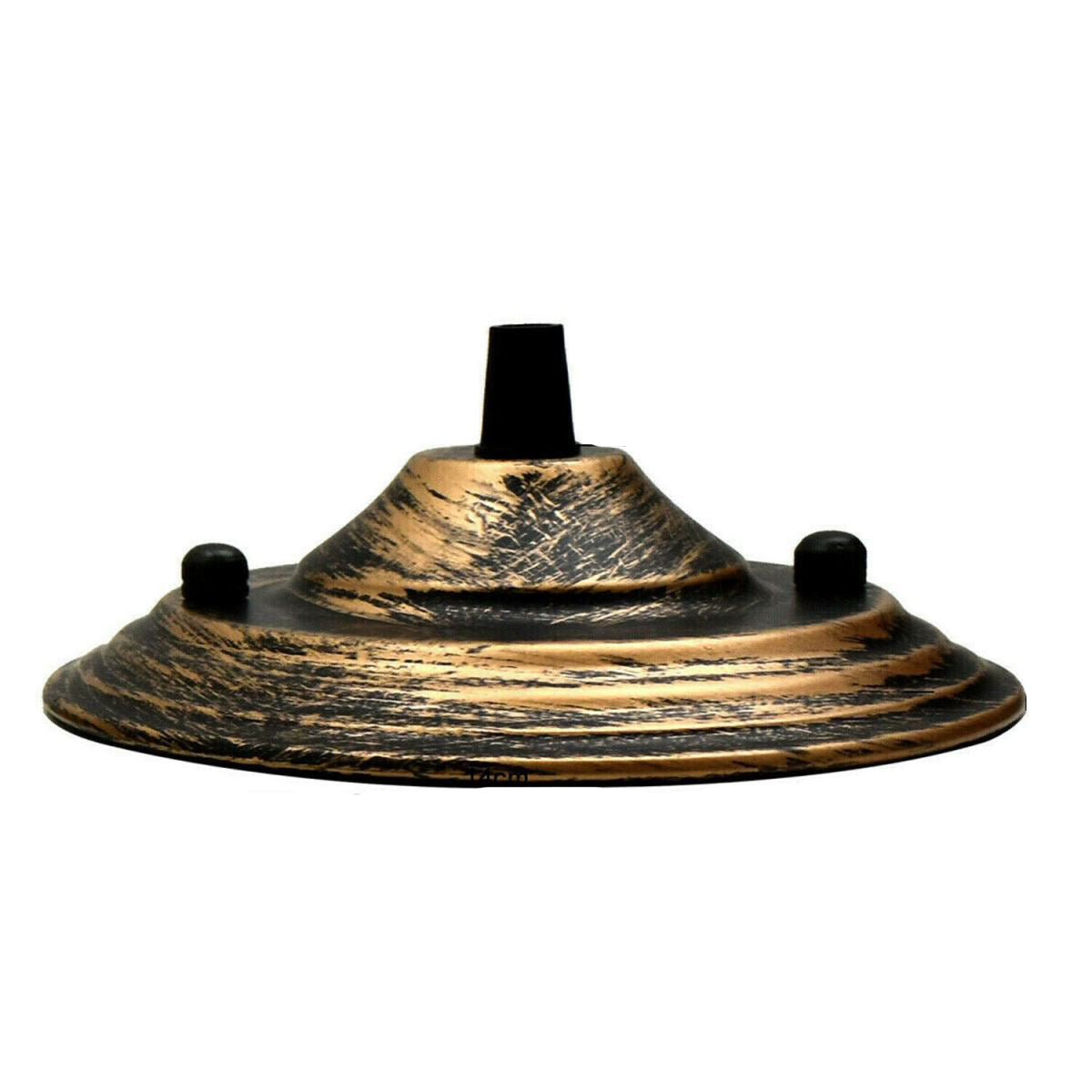 Brushed Copper Color 140mm Ceiling Rose Pendant Cable Grip Flex Plate For Light Fitting~2654