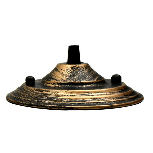 Brushed Copper Color 140mm Ceiling Rose Pendant Cable Grip Flex Plate For Light Fitting~2654