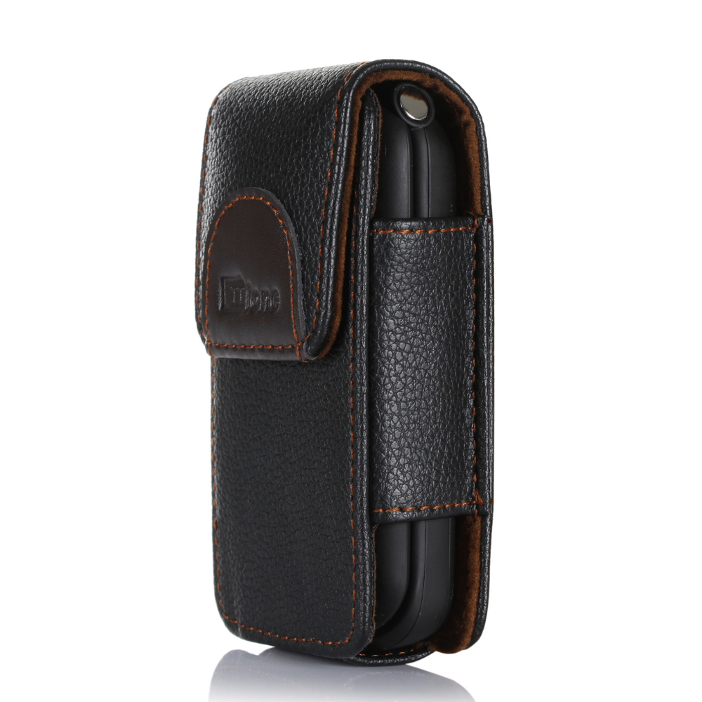 TTfone Original Brown Faux Leather Holster Case (TTCS3) for Lunar TT750, Nova TT650 Mobile