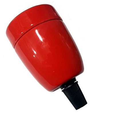 Vintage E27 Red Bulb Holder Industrial Retro Edison Porcelain Lamp Light Fitting~2976