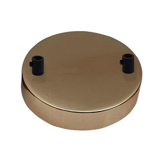 2 Outlet French Gold Metal Ceiling Rose 120x25mm~2800