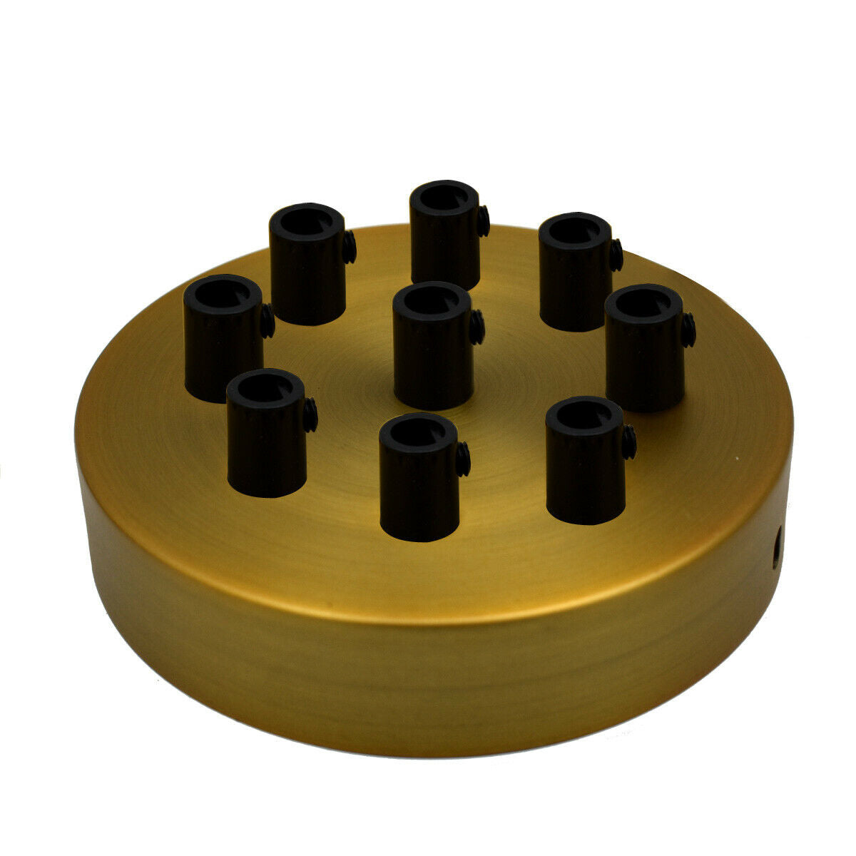LEDSon indusrial vintage 9 Outlet Yellow Brass Metal Ceiling Rose 120x25mm~2748
