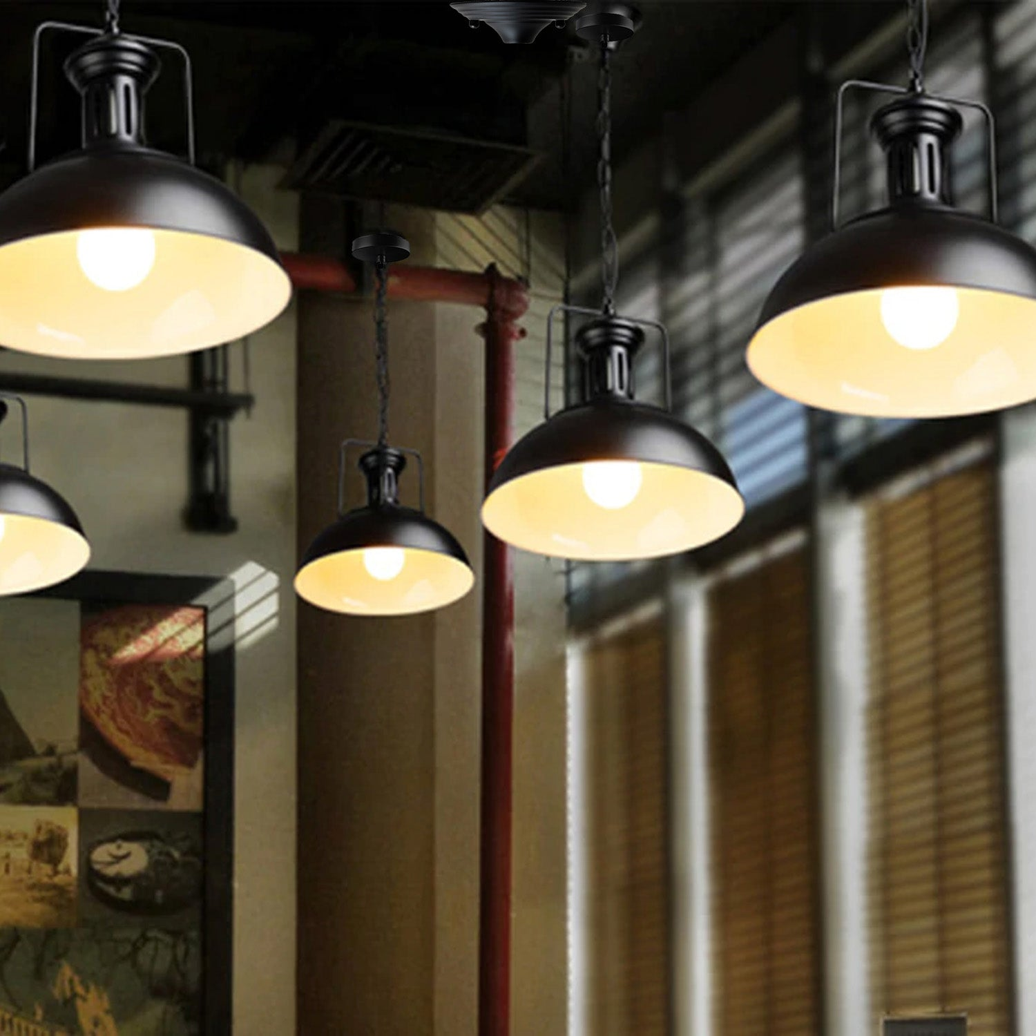 Vintage Industrial Metal Ceiling Pendant Shade Modern Hang Retro Pendant Light~2672