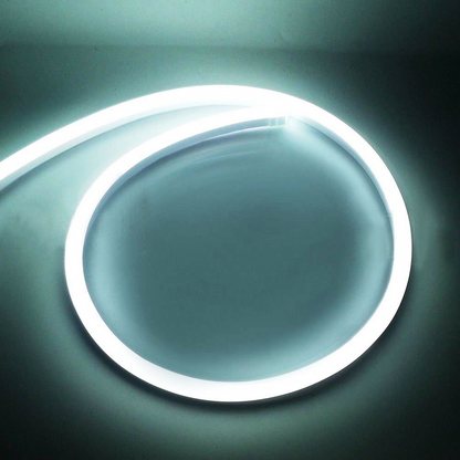 White 12V 5M LED Strip Neon Flex Rope Glow Light Waterproof Flexible Outdoor Lighting~2872
