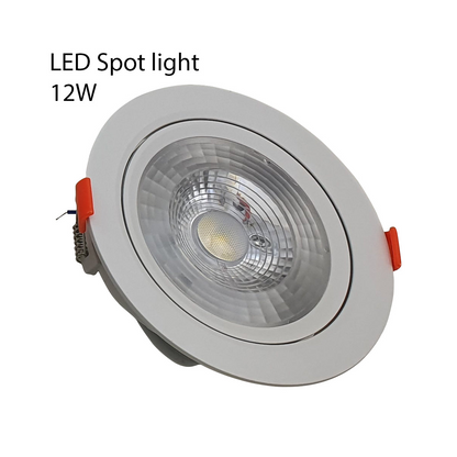 12W Modern LED Adjustable Tilt Angle Downlight Recessed Round Ceiling Spotlights~2533
