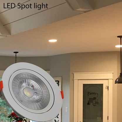 12W Modern LED Adjustable Tilt Angle Downlight Recessed Round Ceiling Spotlights~2533