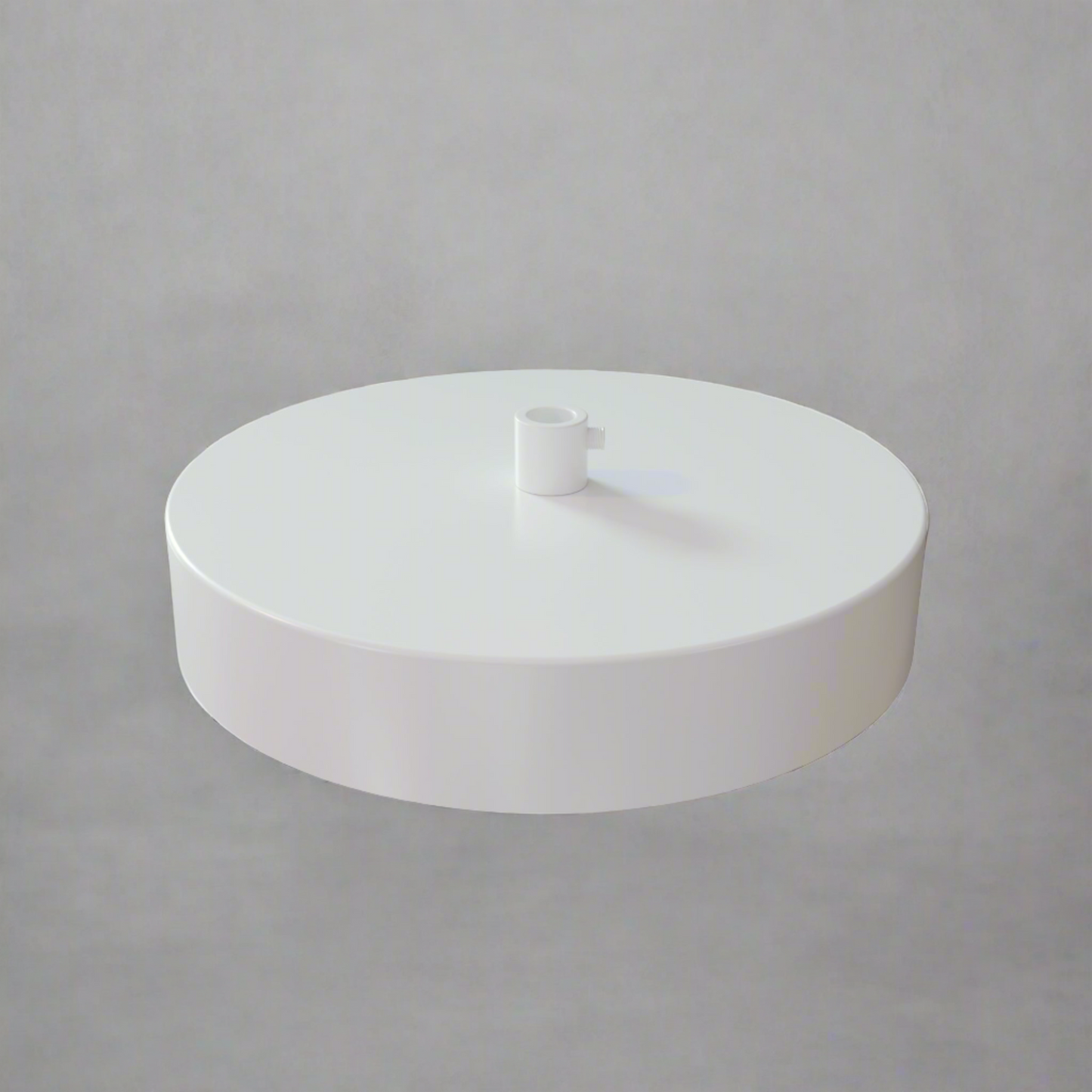 LEDSone Industrial Vintage 1 Outlet White Metal Ceiling Rose 120x25mm~2774