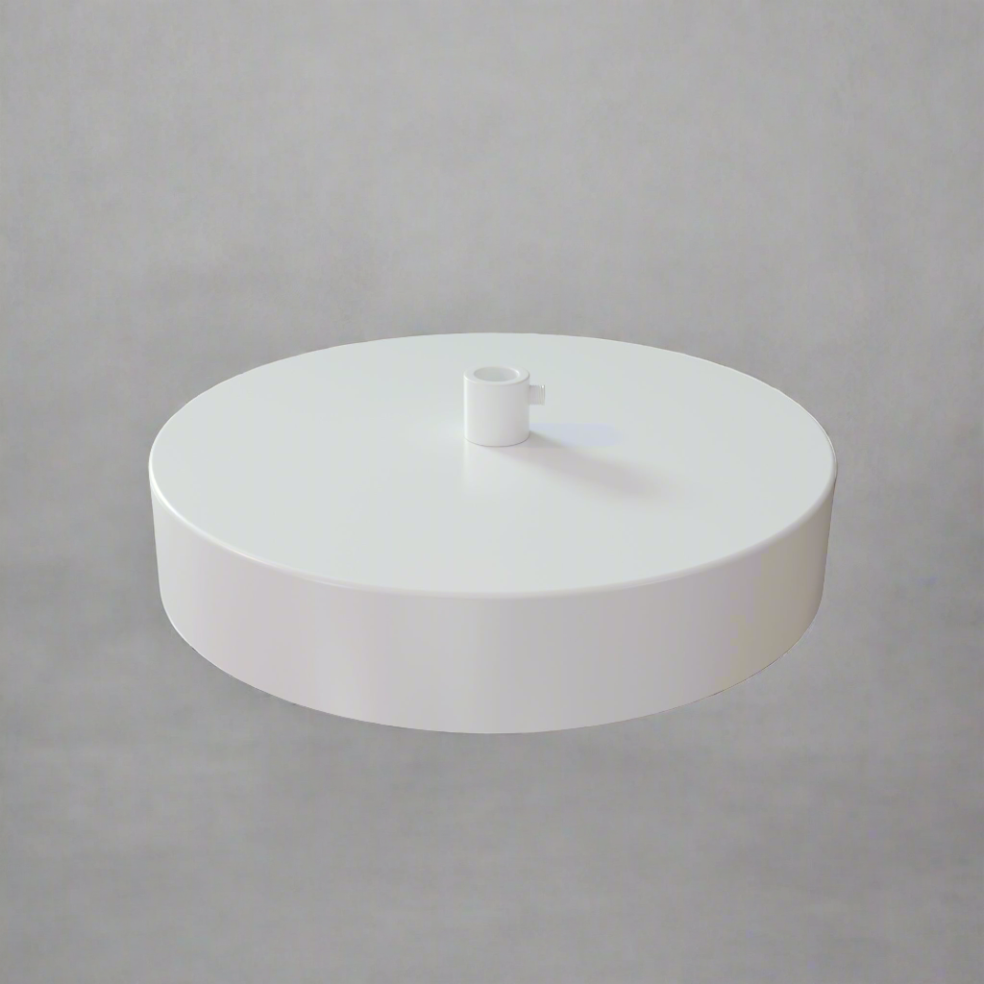 LEDSone Industrial Vintage 1 Outlet White Metal Ceiling Rose 120x25mm~2774