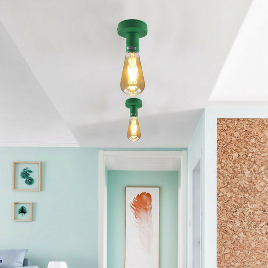 Green Flush Mount Ceiling Light Fitting ~1688