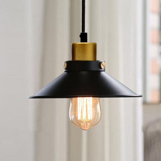 LEDSone industrial Vintage Retro Black Metal Cone Pendant Lighting ~2819