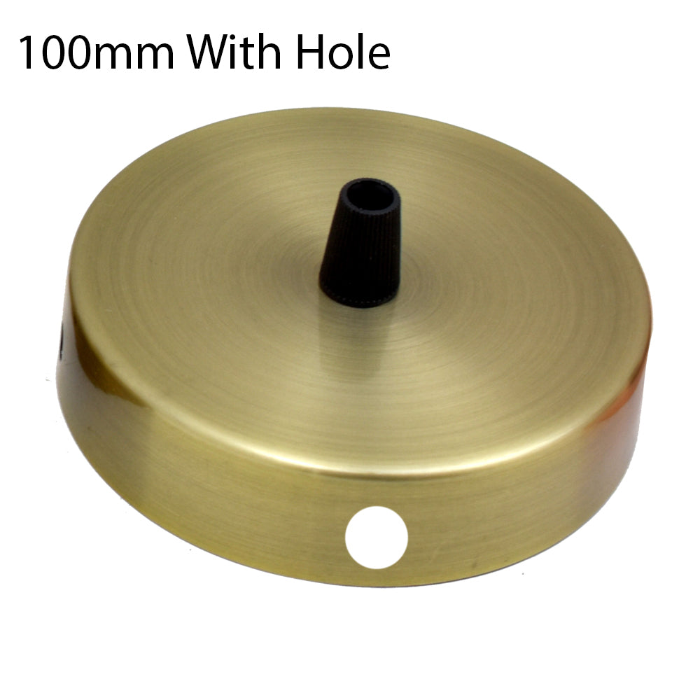 Green Brass Side Fitting Side Hole Ceiling Rose~1197