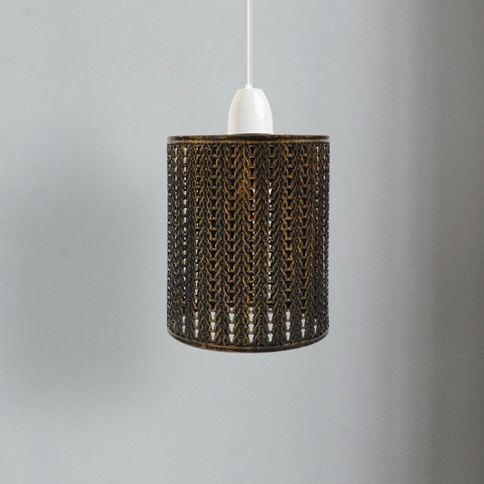 Brushed copper Vintage metal wire cage lamp shade~2005