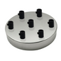 LEDSone industrial vintage 7 Outlet Chrome Metal Ceiling Rose 120x25mm~2786