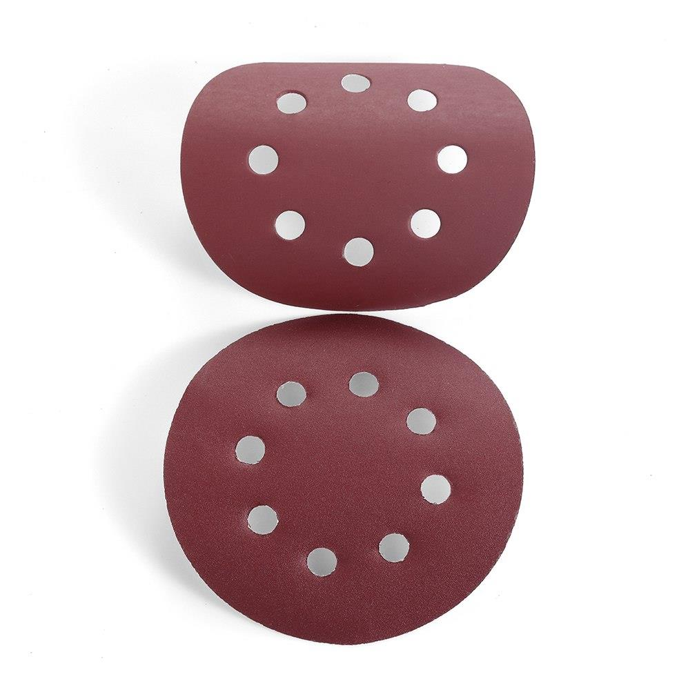 P-180 5 inch 8 Hole Sanding Discs Grind Paper Sanding Disc~2346