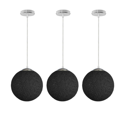 Black Chandelier with Ball Hanging Lamp Single Indoor Lamp Light~1808