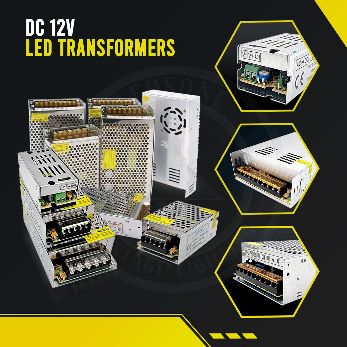 12V DC Power Supply 24W Driver Regulated ~ 3372