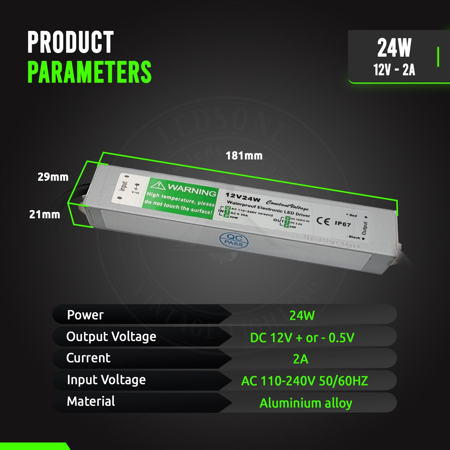Transformer 12V DC LED Driver Power Supply~3360