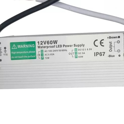 IP67 Waterproof DC 12V 60W LED Driver LED Power Supply Transformer ~3355