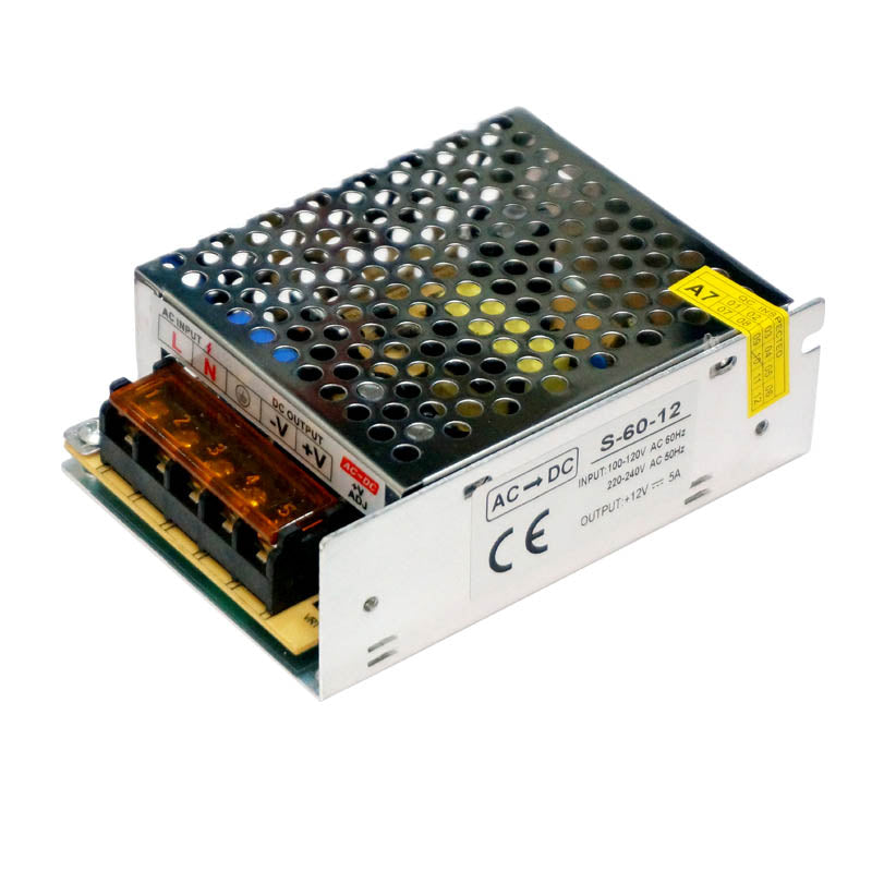 AC 100/240V to DC12V 60W Regulated Switching Power Supply Driver ~3342