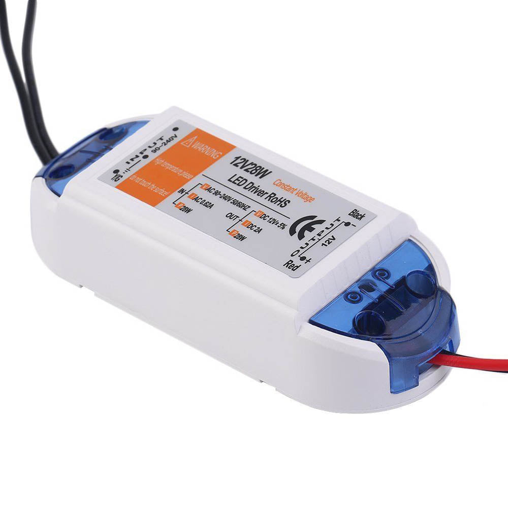 28W Compact LED Driver AC 240V to DC12V Power Supply Transformer~3279