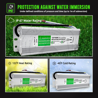 Waterproof DC12V IP67 20W LED Driver Power Supply Transformer ~ 3362