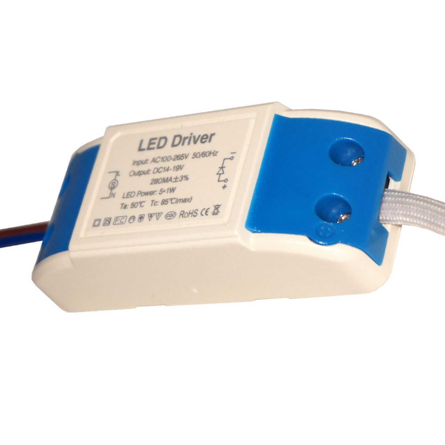 5W DC 14-19V 280mAmp LED Driver Constant Current Transformer~3323