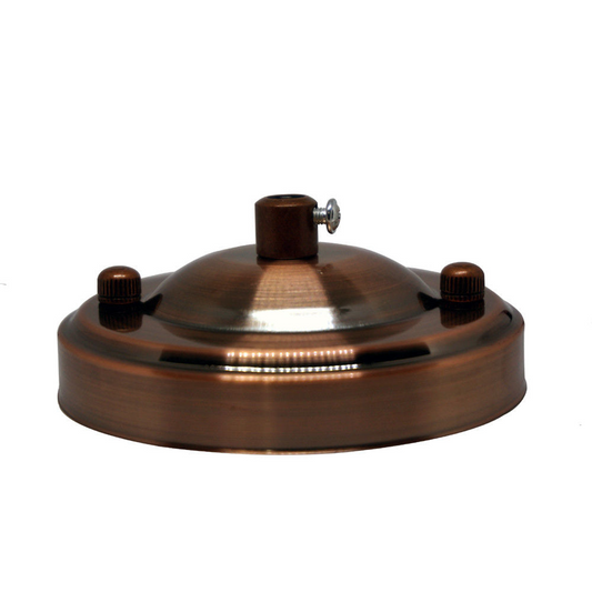 Copper Ceiling Rose 108mm Diameter Vintage Light Fitting~3089
