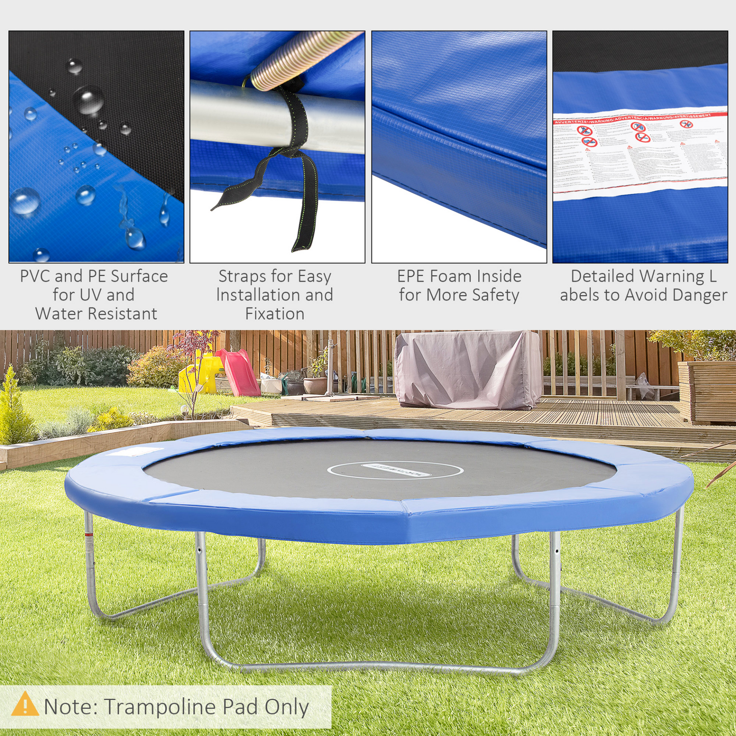 10ft Trampoline Surround Safety Foam Pad | HOMCOM