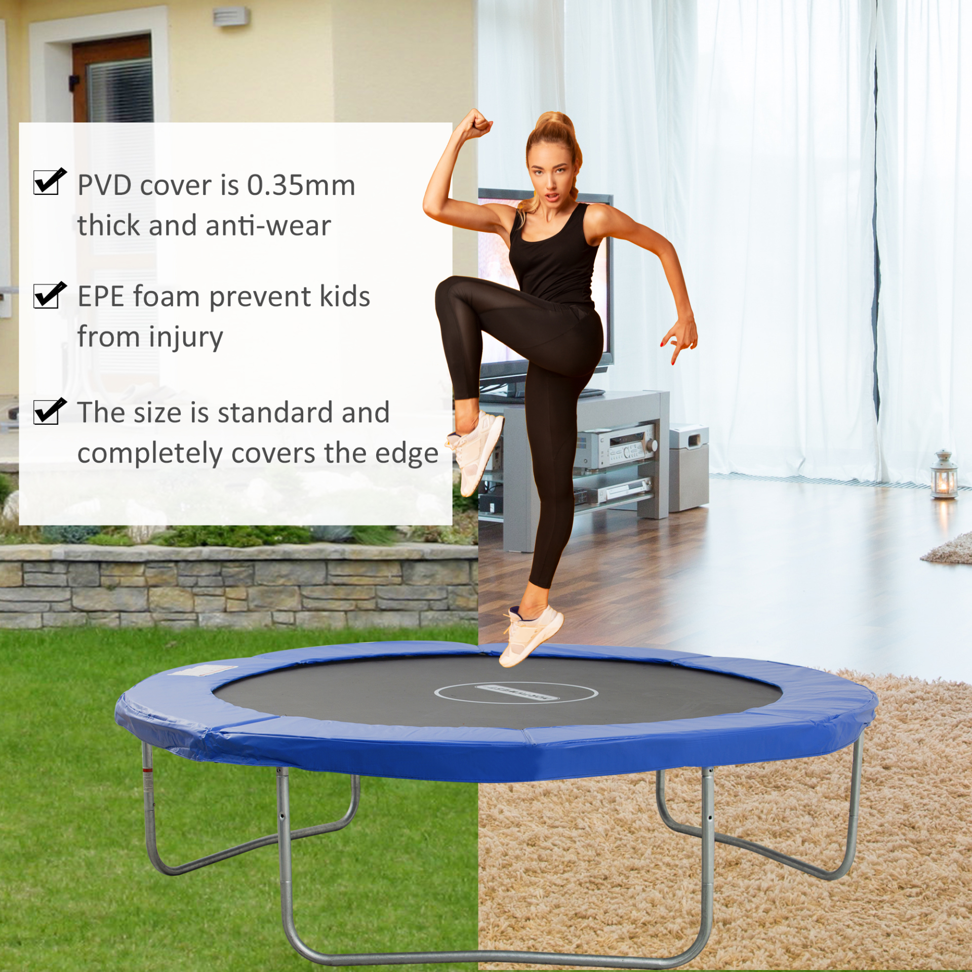 10ft Trampoline Surround Safety Foam Pad | HOMCOM