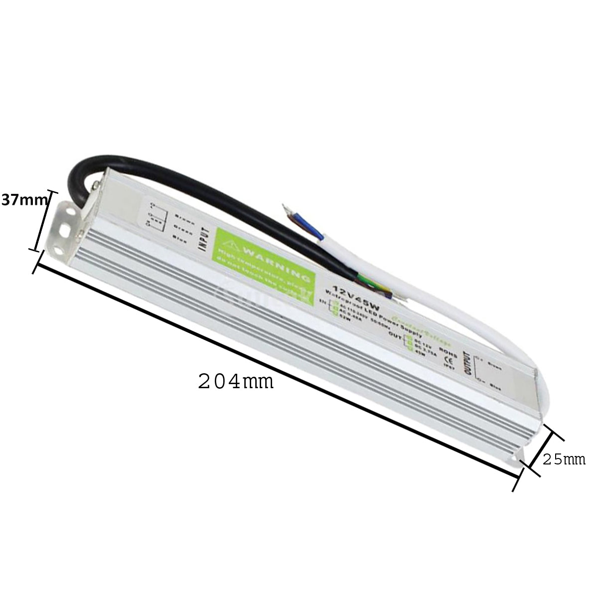 45W LED Driver 12V DC Transformer IP67~3357