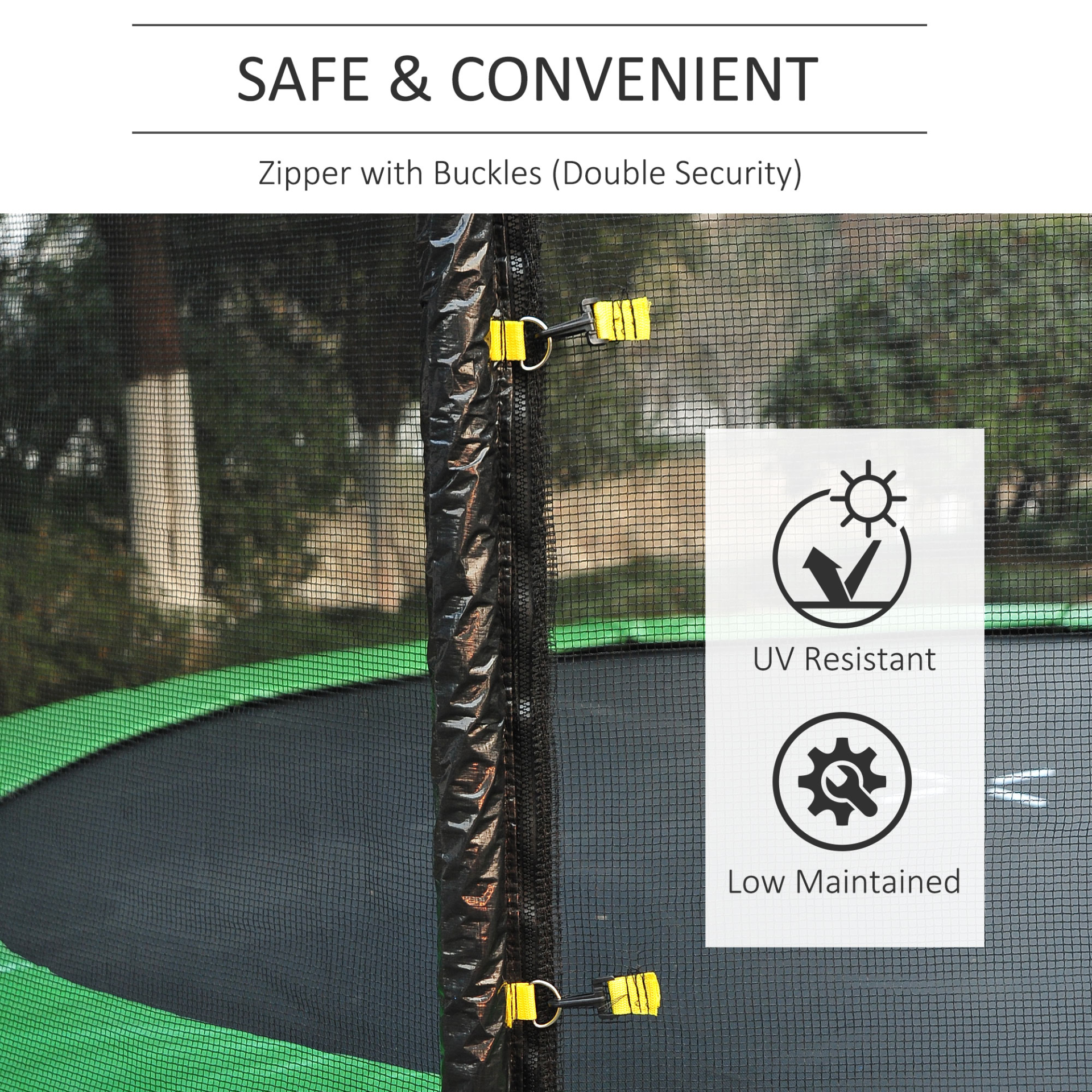 10ft Replacement Safety Trampoline Net with Enclosure | HOMCOM