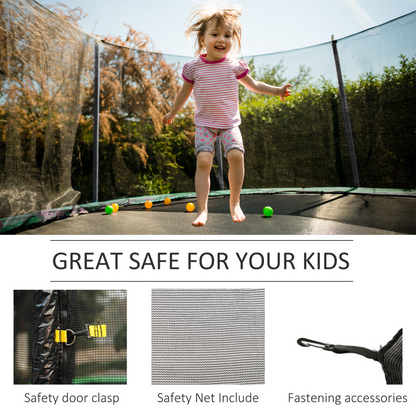 10ft Replacement Safety Trampoline Net with Enclosure | HOMCOM