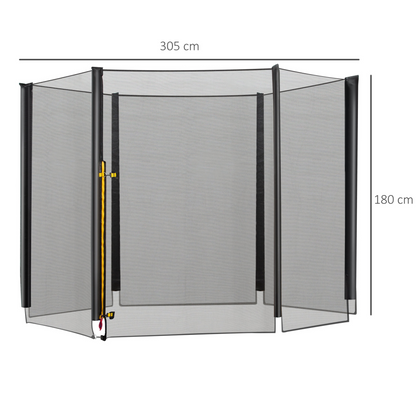 10ft Replacement Safety Trampoline Net with Enclosure | HOMCOM