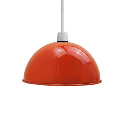 Orange Metal Cylinder Dome Light Shade Lamp shade ceiling light ~1891