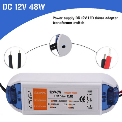 12V LED Power Supply 48W 4A 12v Led Driver Transformer ~3275