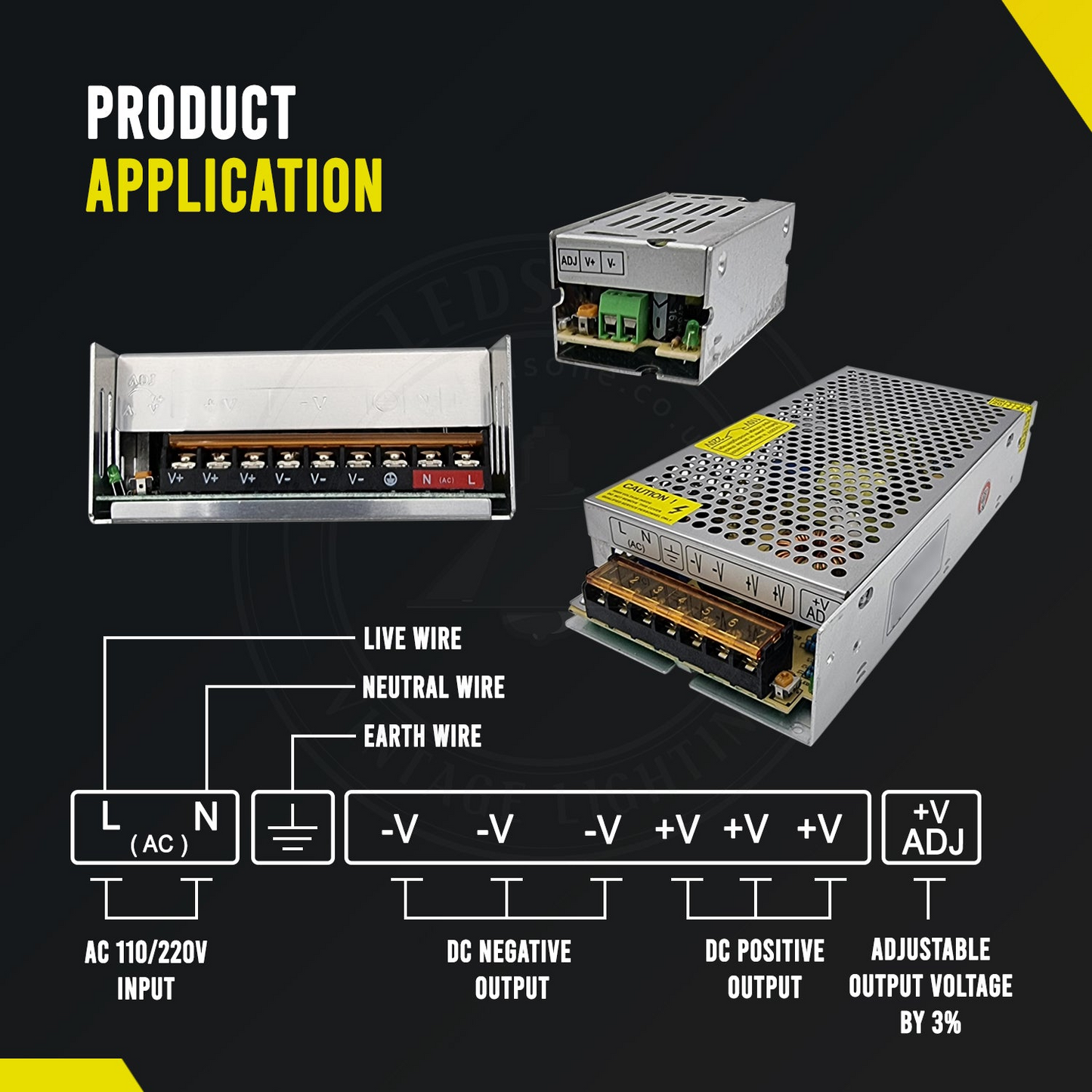 150W 30A Switching Power Supply 110V/220V to 5V IP20 Transformer ~ 3278